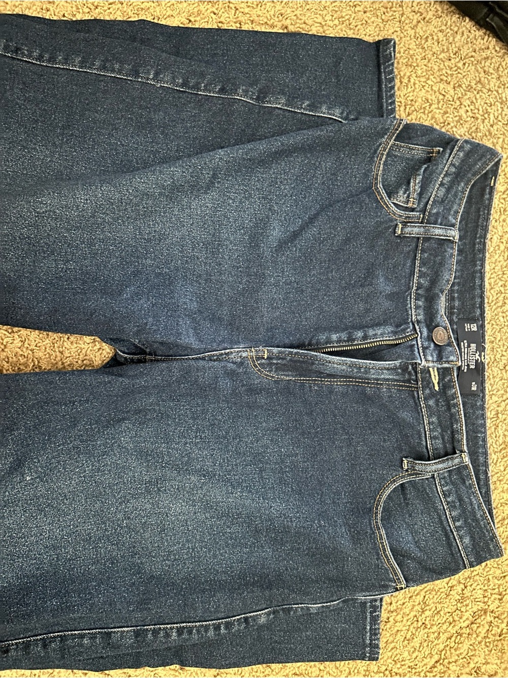 Hollister Classic Dark Wash Straight Leg Jeans - Picture 2 of 2